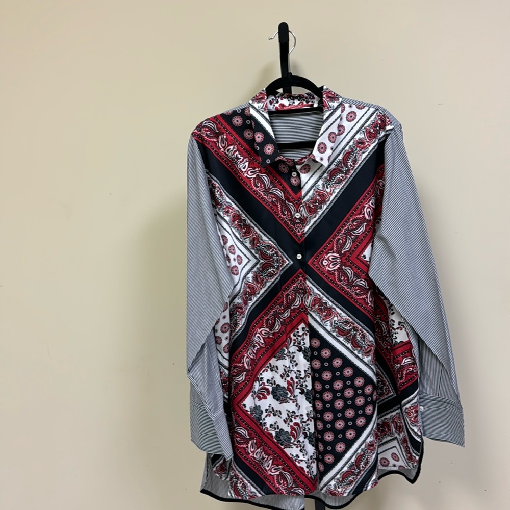 Plus size Marina Rinaldi long sleeve blouse